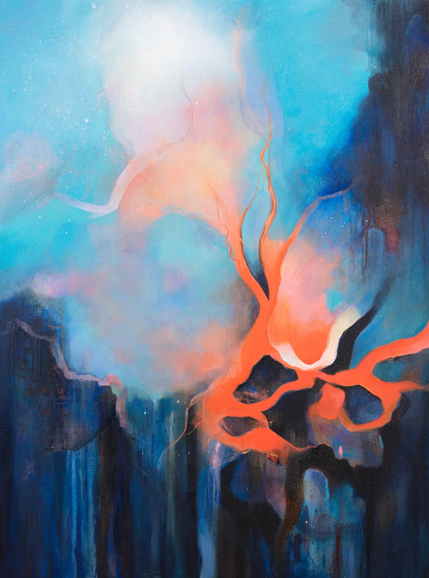 Flow Within — abstract painting by Jalpa Patel