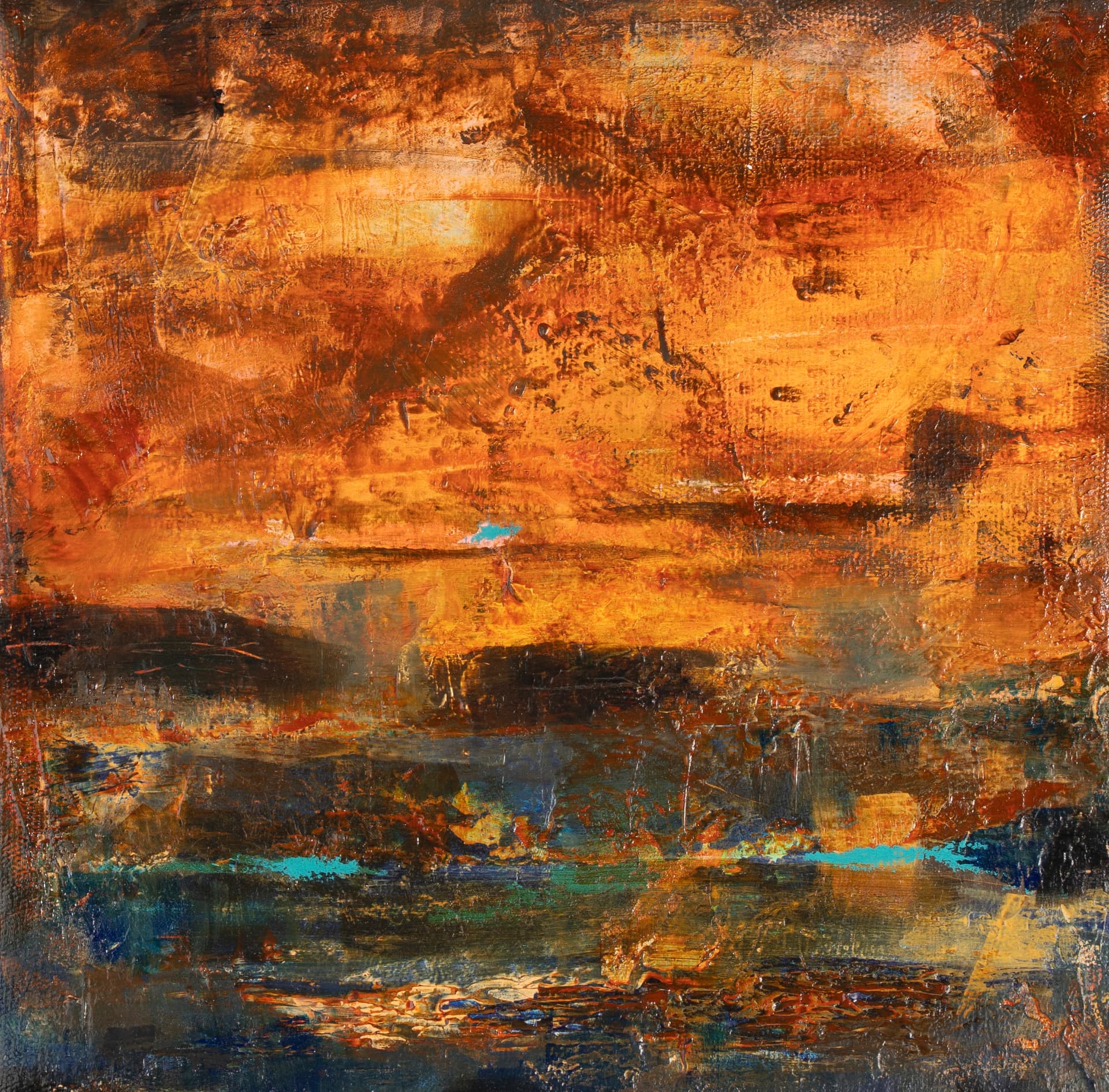 Oxide Sky — abstract painting by Jalpa Patel