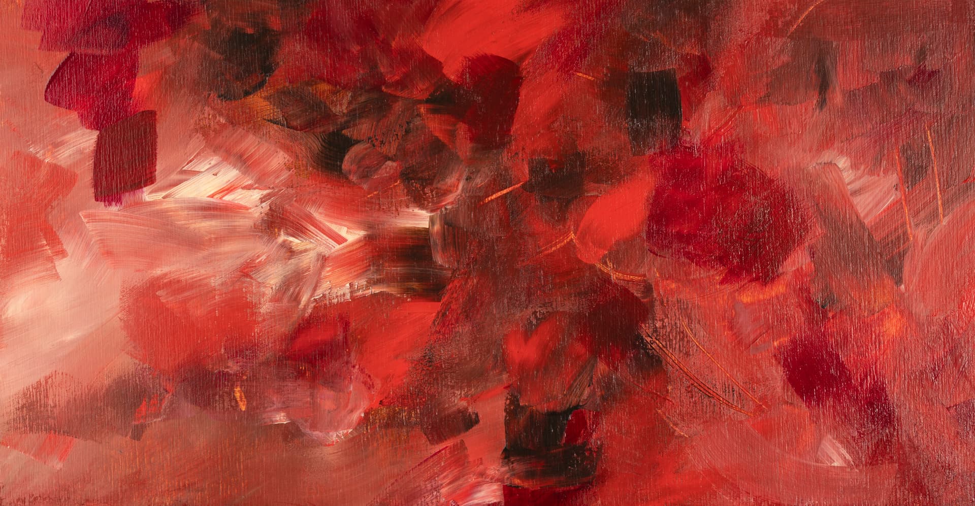 Red Becoming — abstract painting by Jalpa Patel