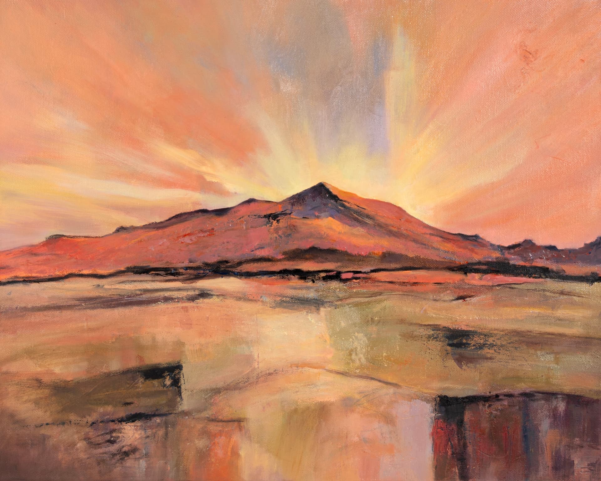 Pico Viejo — abstract painting by Jalpa Patel